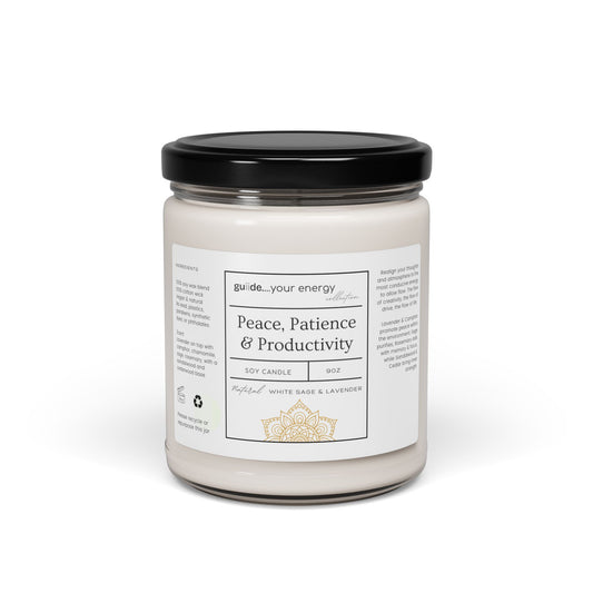 Peace, Patience & Productivity - Natural Soy Candle