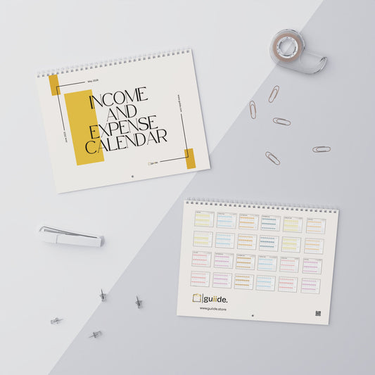 Income and Expense Wall Calendar - June 2025 to May 2026