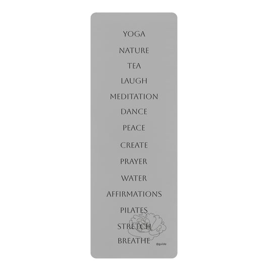 "Remember You" Rubber Yoga Mat