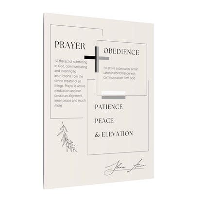 Prayer + Obedience - Motivation Canvas Art Print, Wall Decor, Decor