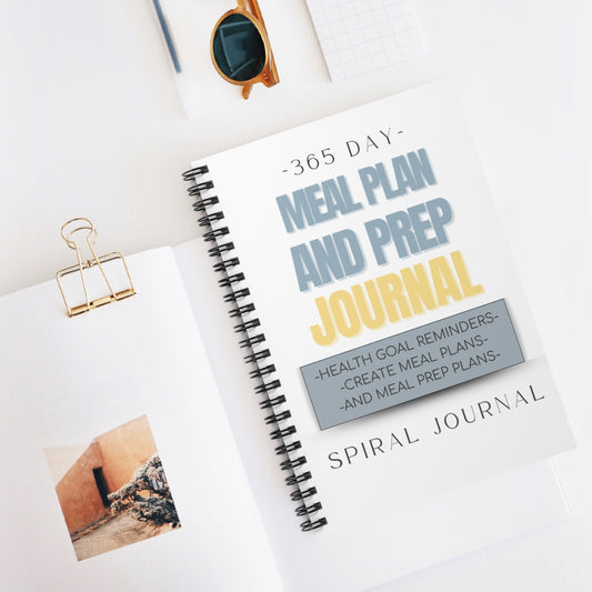 Meal Plan and Prep Spiral Journal