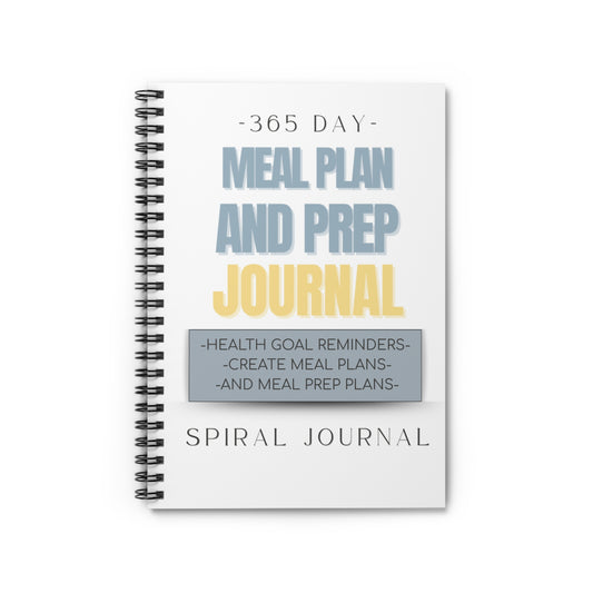 Meal Plan and Prep Spiral Journal